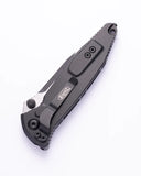 Microtech Socom Elite Manual Folding Knife Black Clip Point Premium Steel Blade/Black Aluminum Handle SKU 160-1T