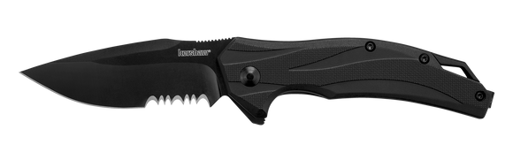 Kershaw Lateral Liner Lock Knife Black GRN SKU 1645BLKST