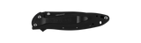 Kershaw Leek Frame Lock Assist Open Knife Black 14C28N Sandvik Stainless Part Serr. Blade/Black Tungsten DLC Stainless Handle SKU 1660CKTST/KS1660CKTST