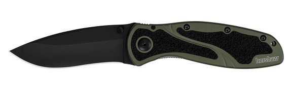 Kershaw Blur Assisted Opening Knife Olive SKU 1670OLBLK