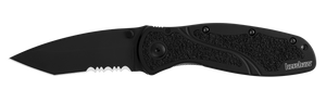 Kershaw Blur Assisted Opening Knife Tanto/Serrated SKU 1670TBLKST
