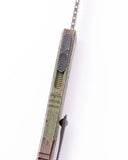 Microtech Mini Hera II OTF Knife Outbreak Bayonet M390MK Steel Blade/Green & Red Aluminum Handle SKU 1701M-1OBDS