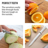 Serrated Slicer - Silver Handle