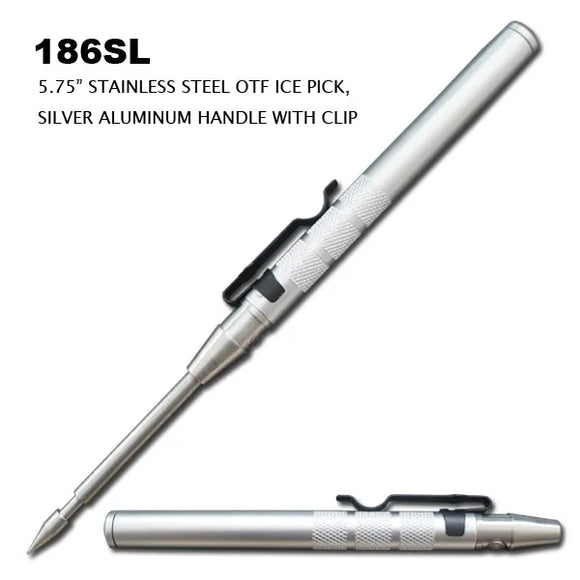 OTF Automatic Icepick Stainless Steel/Silver Aluminum Handle SKU
