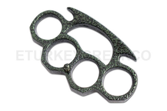 Green Antique Marble look Belt Buckle/Paperweight Knuckles SKU KT-001-4GA