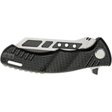 Sierra Zulu Nighthawk Reverse Tanto Folding Knife 8CR13 SS/Black Handle SZ-5602