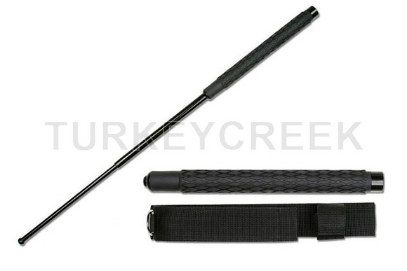 29 Inch Expandable Solid Steel Baton Rubber Grip SKU BT-29