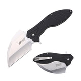 MTech USA Spring Assist Liner Lock Knife Satin Finish 3Cr13MoV Stainless-Steel Blade/Black Aluminum Handle SKU MT-A2007BK