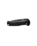 Benchmade Mini Claymore Automatic Knife Cobalt Black CPM-D2 Tool Steel Blade/Black Grivory Handle   SKU 9570BK