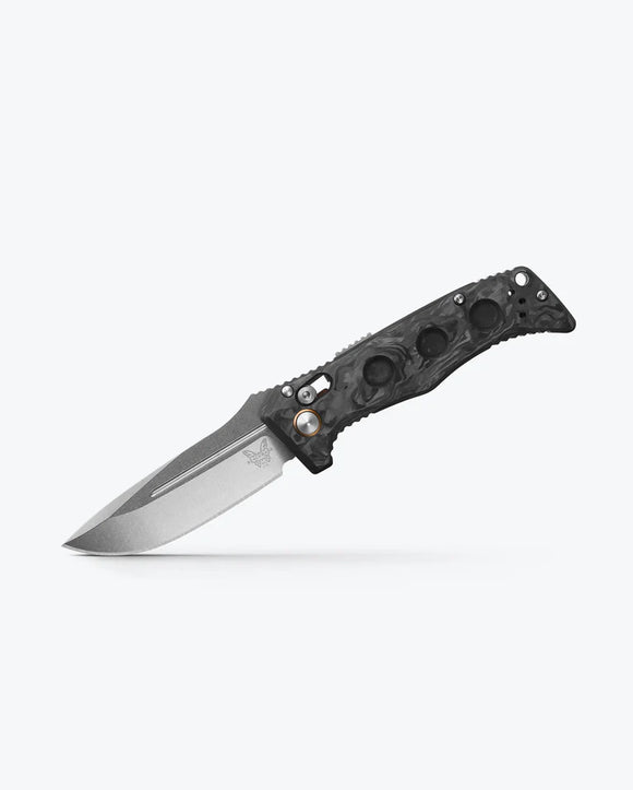 Benchmade Shane Sibert Mini Adamas Automatic Knife CPM-MagnaCut Steel Blade/Marbled Carbon Fiber Handle SKU 2730-03