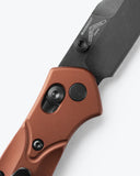 Benchmade Osborne Axis Lock Knife Black CPM-MagnaCut Stainless Steel Blade/Burnt Orange Alum. Handle SKU 940BK-03