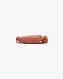 Benchmade Bugout AXIS Lock Knife CPM-S30V Stainless Steel Blade/Rust Orange Grivory Handle SKU 535TN-10