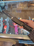 Microtech Combat Troodon Gen III Tactical OTF Knife Black Double Edge Dagger Blade/Black Aircraft Alum. Handle SKU 1142-1T