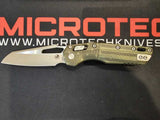 Microtech MSI RAM-LOK Knife Apocalyptic M390MK Stainless-Steel Blade/OD Green Flag Polymer Handle SKU 210T-10APPMODFLAG