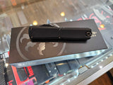 Microtech Ultratech Gen III ZBP Shadow OTF Knife Black M390MK Stainless-Steel Blade/Black Aluminum Handle SKU 1123-1DLCTSH