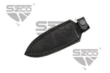 Black Pakkawood Boot Knife with Sheath SKU 203403