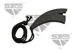Karambit Knife w/Sheath Black Stainless-Steel Blade/Black ABS Handle SKU 211431-BK