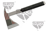 Rite Edge 12" Old Glory Axe w/Sheath 3D Print SS Blade/Black Wood Handle SKU 211572