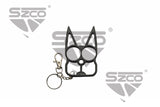 Claws Cat Ears Self Defense Keychain Black SKU 211643-BK