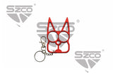 Claws Cat Ears Self Defense Keychain Red SKU 211643-RD