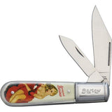 Novelty Bombshell Barlow Folding Pocket Knife SKU NV315