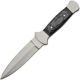 Black Pakkawood Boot Knife with Sheath SKU 203403