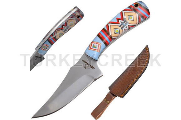 Old Ram Handmade Western Design Hunting Knife w/Sheath SKU OR-239