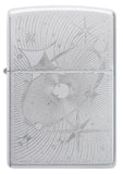 Zippo Atomic Cosmos Design Satin Chrome Windproof Lighter