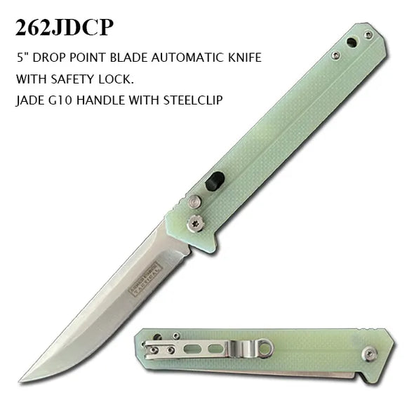 Armed Force Tactical Automatic Knife w/Safety Lock SKU 262JDCP