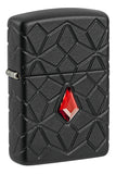 Zippo Crystal Design Armor® Black Matte Windproof Lighter