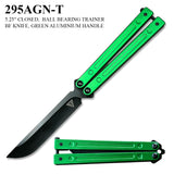 6eel Dull Blade/Green Aluminum Handle SKU 295AGN-T