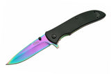 Rite Edge Rainbow Assist Open Folding Knife SKU 300343-RB
