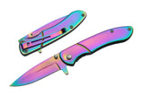Rite Edge Rainbow Spectrum Assist Open Folding Knife SKU 300351
