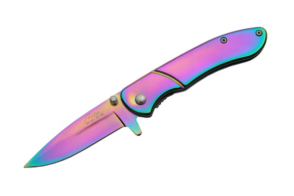 Rite Edge Rainbow Spectrum Assist Open Folding Knife SKU 300351
