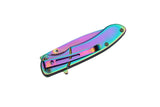 Rite Edge Rainbow Spectrum Assist Open Folding Knife SKU 300351