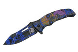 Cat Eye Linerlock Knife Blue SKU 300503-BL