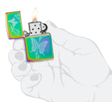 Zippo Butterfly Design Multi-Color Windproof Lighter
