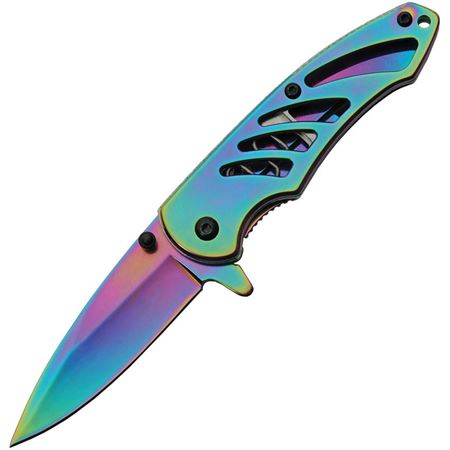 Rainbow Folding Knife SKU 300523-RB