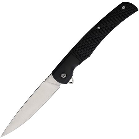 Black Liner Lock Folding knife SKU MI314