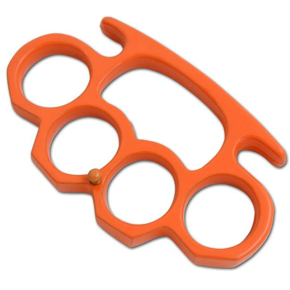 Orange Color Flat Edge Knuckles Belt Buckle/Paperweight SKU: KT-001M-OR