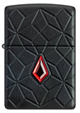 Zippo Crystal Design Armor® Black Matte Windproof Lighter