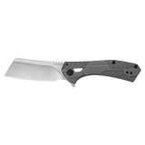 Kershaw Static Cleaver Frame Lock Knife Gray Stainless Steel SKU 3445