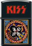 KISS Black Rock N Roll Over Matte Zippo Lighter