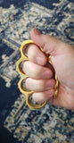 Gold Flat Edge Belt Buckle/Paperweight Knuckles SKU KT-001-4GD