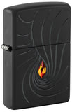 Zippo Crystal Waves Armor® Black Matte Windproof Lighter