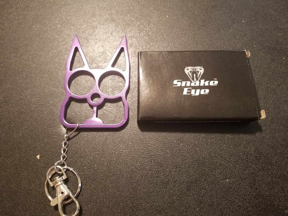 Self Defense Keychain Purple Stainless-Steel SKU U-009PU