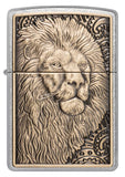 Zippo Lion Emblem Street Chrome Windproof Lighter