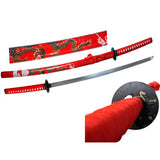 40" Red Dragon Collectible Samurai Katana Sword SKU 6266