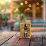 Zippo Guardian of Tombs Street Brass Windproof Lighter