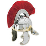 Roman Army Helmet with Horsehair Crest Battle Ready 16 Gauge Brass & 18 Gauge Steel SKU ICS-126